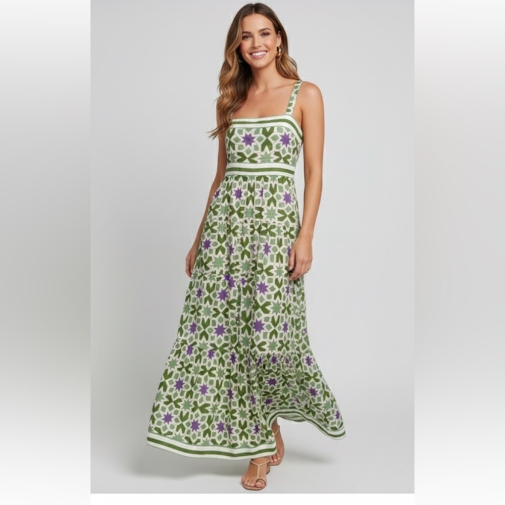 Banjanan Daniella Maxi dress in star gazer Jade size XS